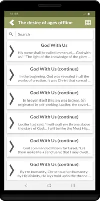 The desire of ages offline android App screenshot 2